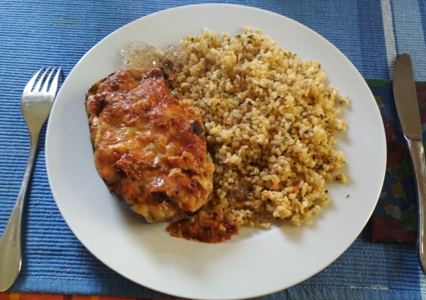 Töltött padlizsán