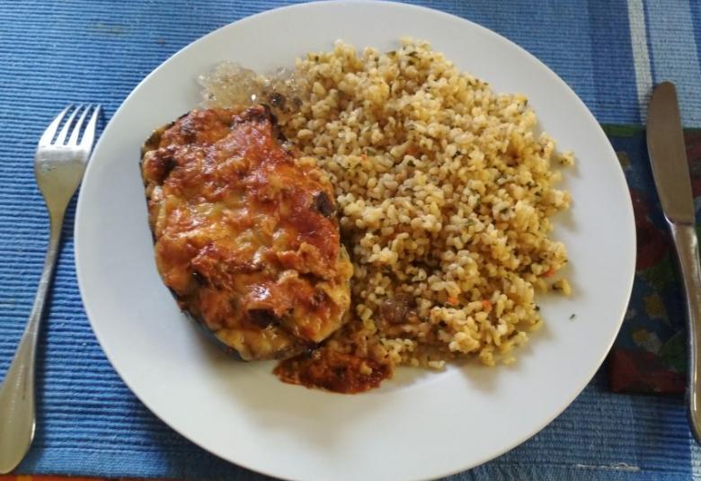 Töltött padlizsán