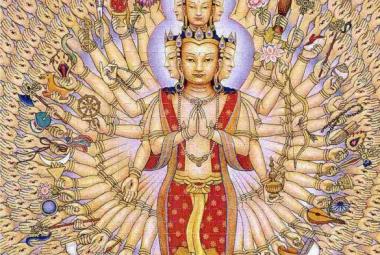 Ezerkarú Avalókitésvara